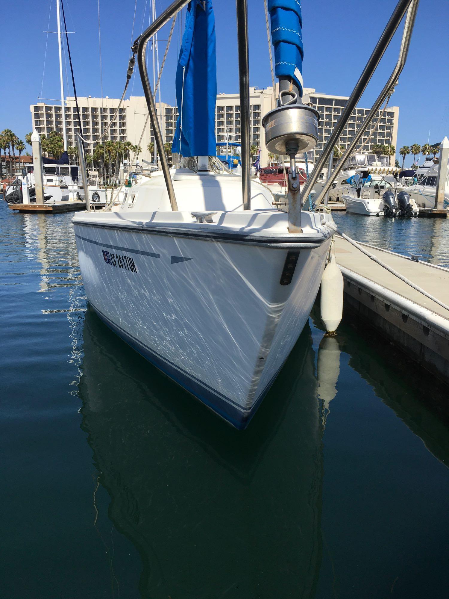 1984 CAL 24' Sail boat and Outboard motor.  Boy Scouts of America Donation