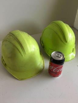 2) hard hats