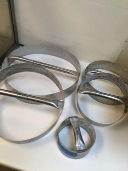 Dough cutters 6", 10", 12", 14" and 18"