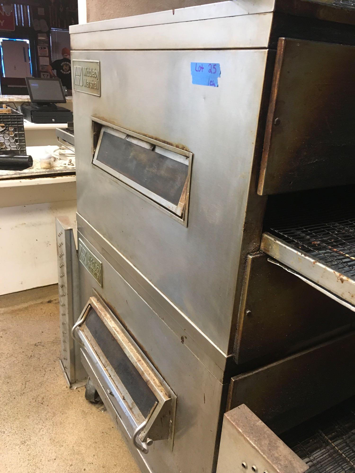 Middleby Marshall Pizza Oven model PS200, works, natural gas, on casters, 120 volt controls only