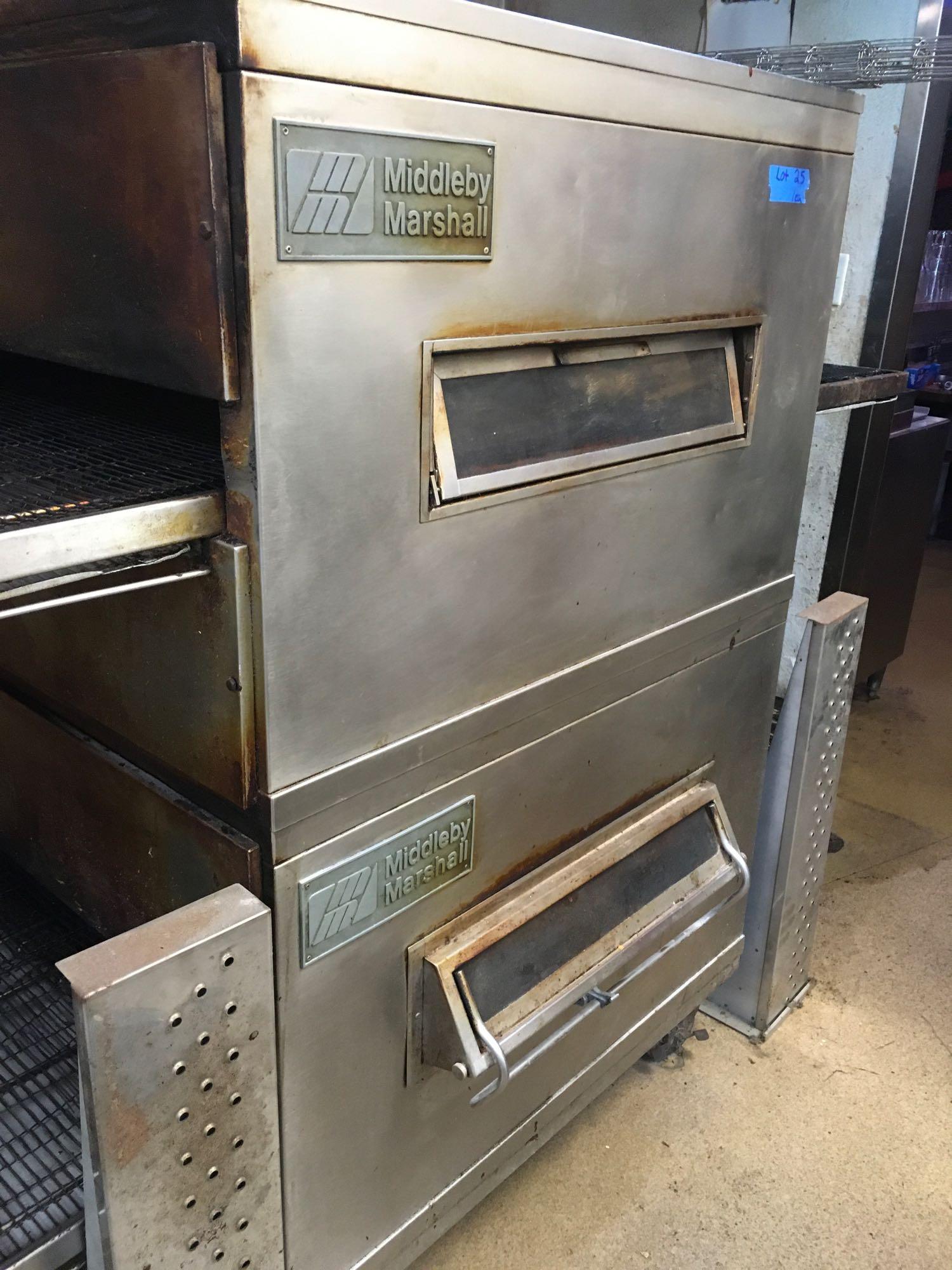 Middleby Marshall Pizza Oven model PS200, works, natural gas, on casters, 120 volt controls only