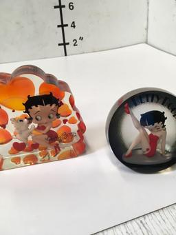 Collectible Betty Boop figurines/ paper weights