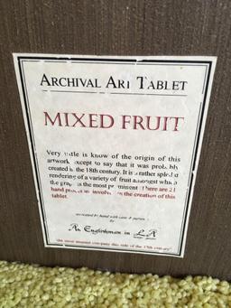 Archival Art Tablets, "Mixed Fruit" , approximately 16" x 11"
