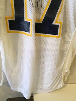 #17 SD Chargers John Friesz Signed Jersey. Has stains see pics