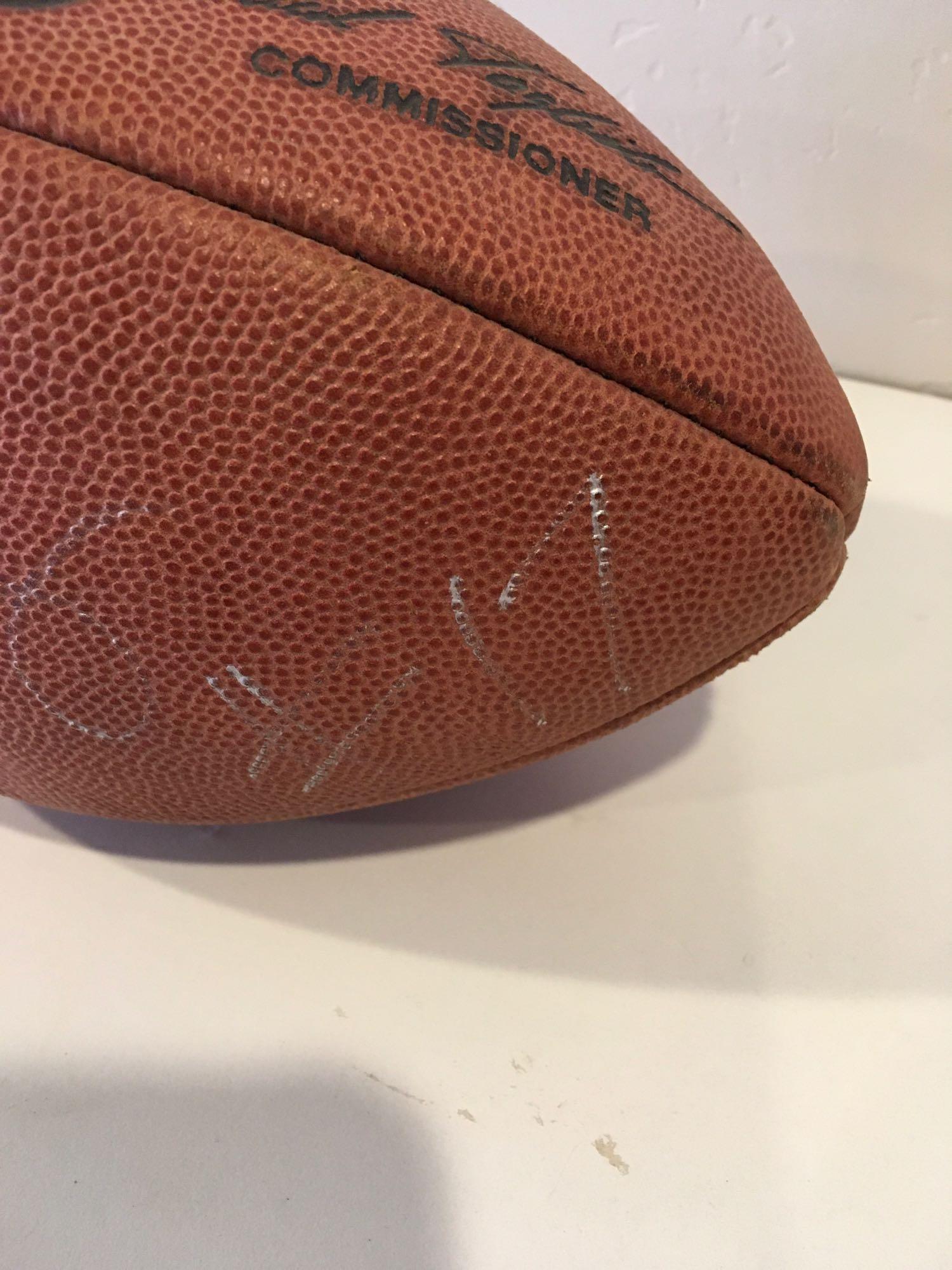 #17 SD Chargers John Friesz signed NFL football