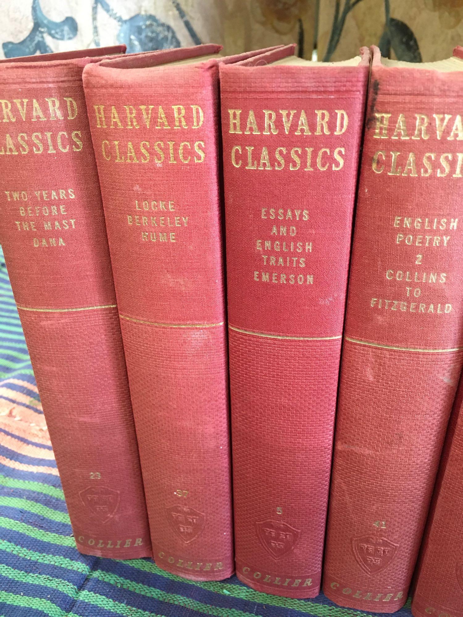 7 pieces. Harvard Classics books