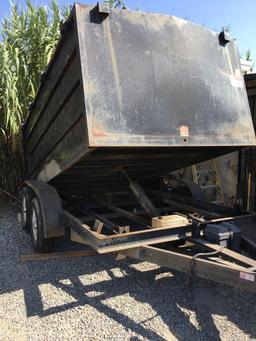 6' x 12' Dump Trailer WORKING Front panel damaged