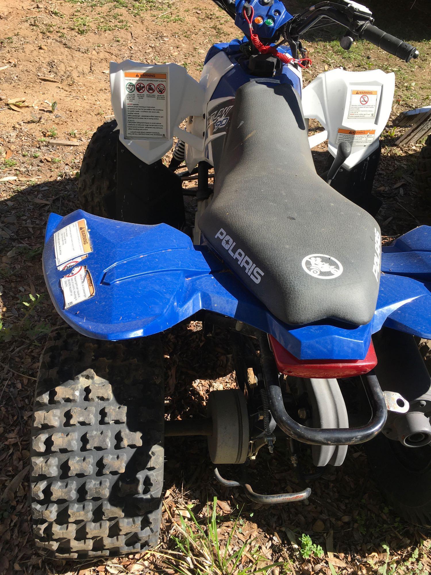 2013 Quad 90cc Polaris DID NOT START Bad starter or switch, Sold on TITLE