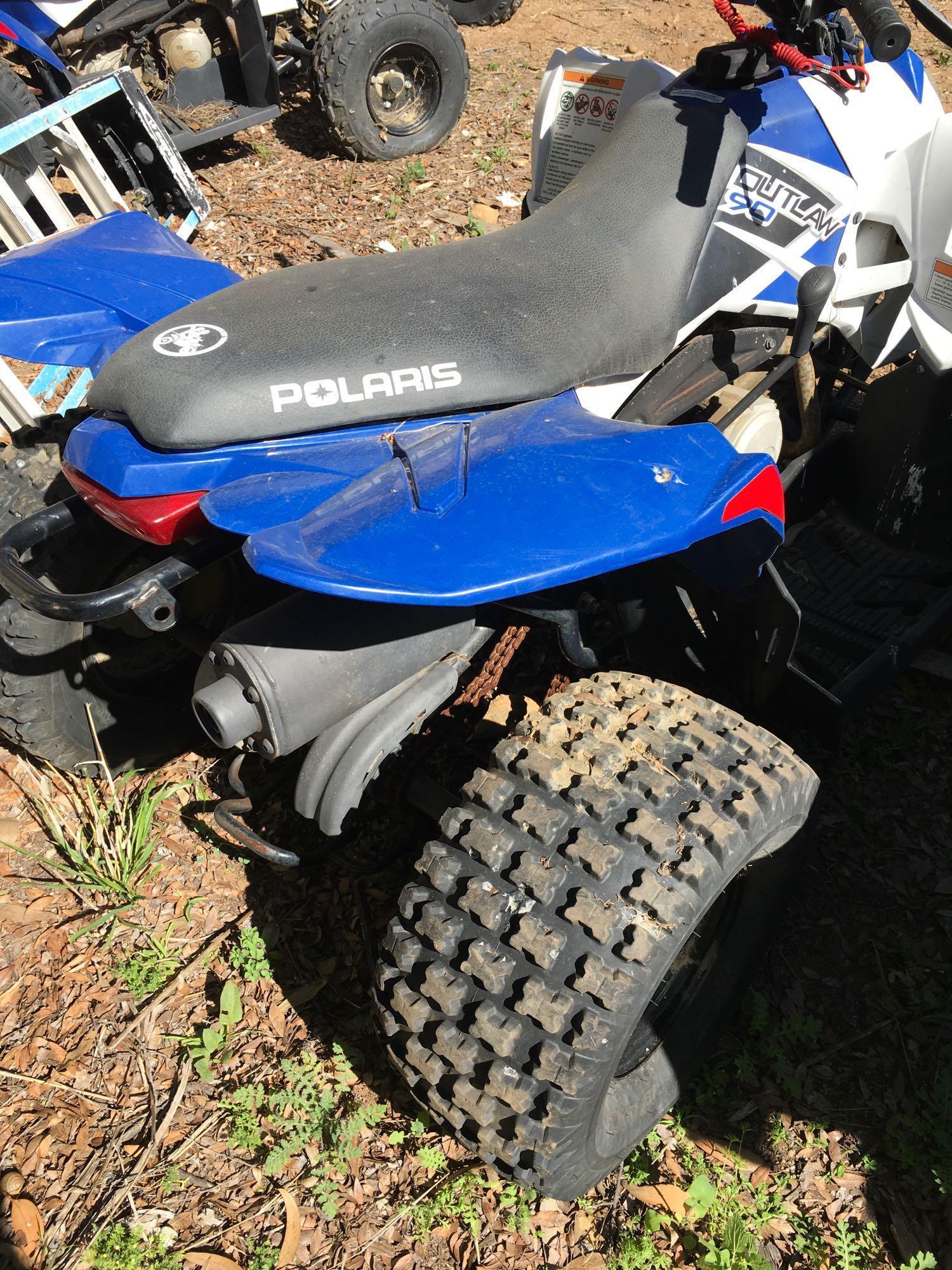 2013 Quad 90cc Polaris DID NOT START Bad starter or switch, Sold on TITLE