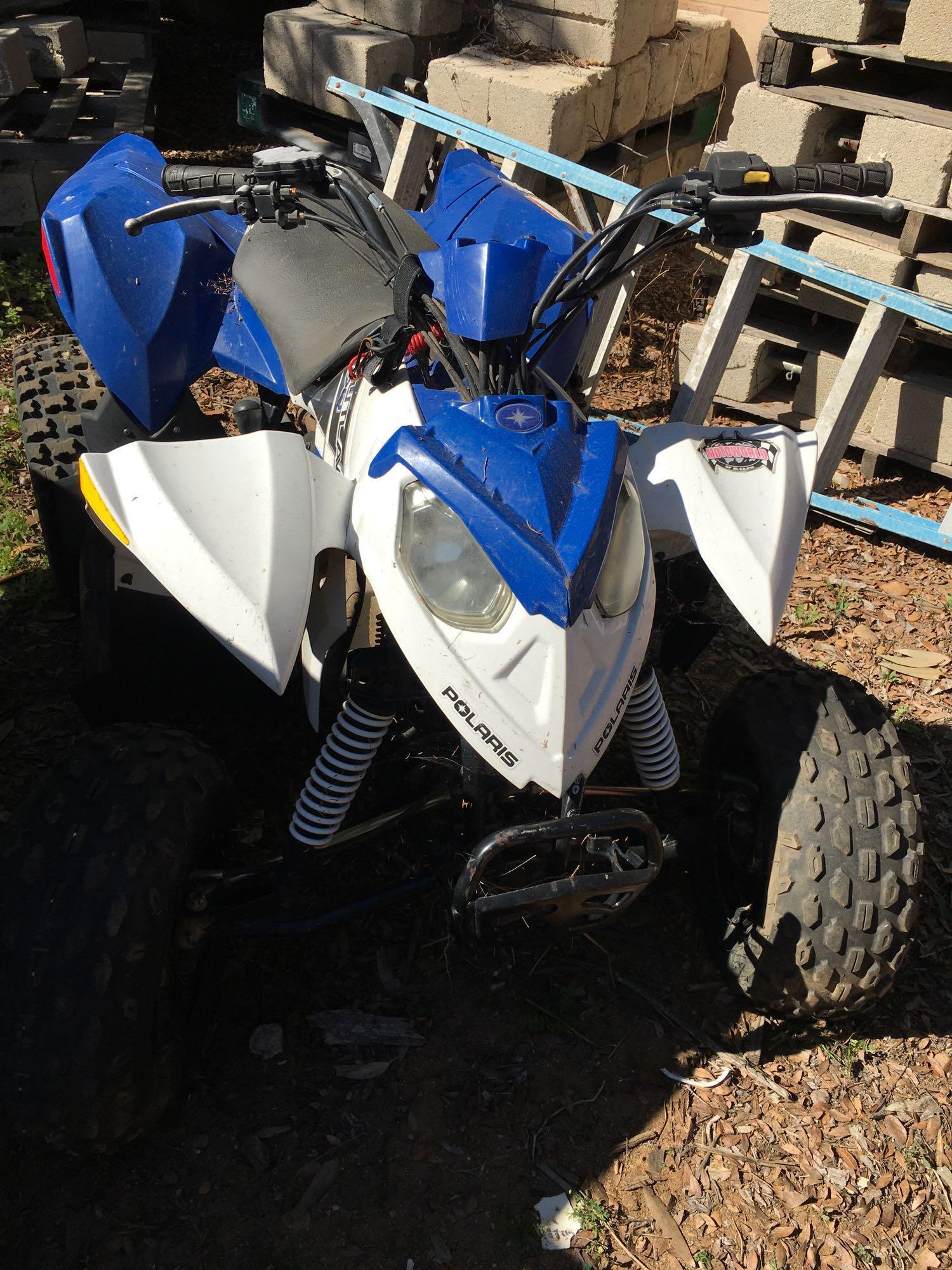 2013 Quad 90cc Polaris DID NOT START Bad starter or switch, Sold on TITLE