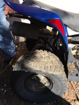 2013 Quad 90cc Polaris DID NOT START - NO KEY - HAS BROKEN FRAME Sold on TITLE