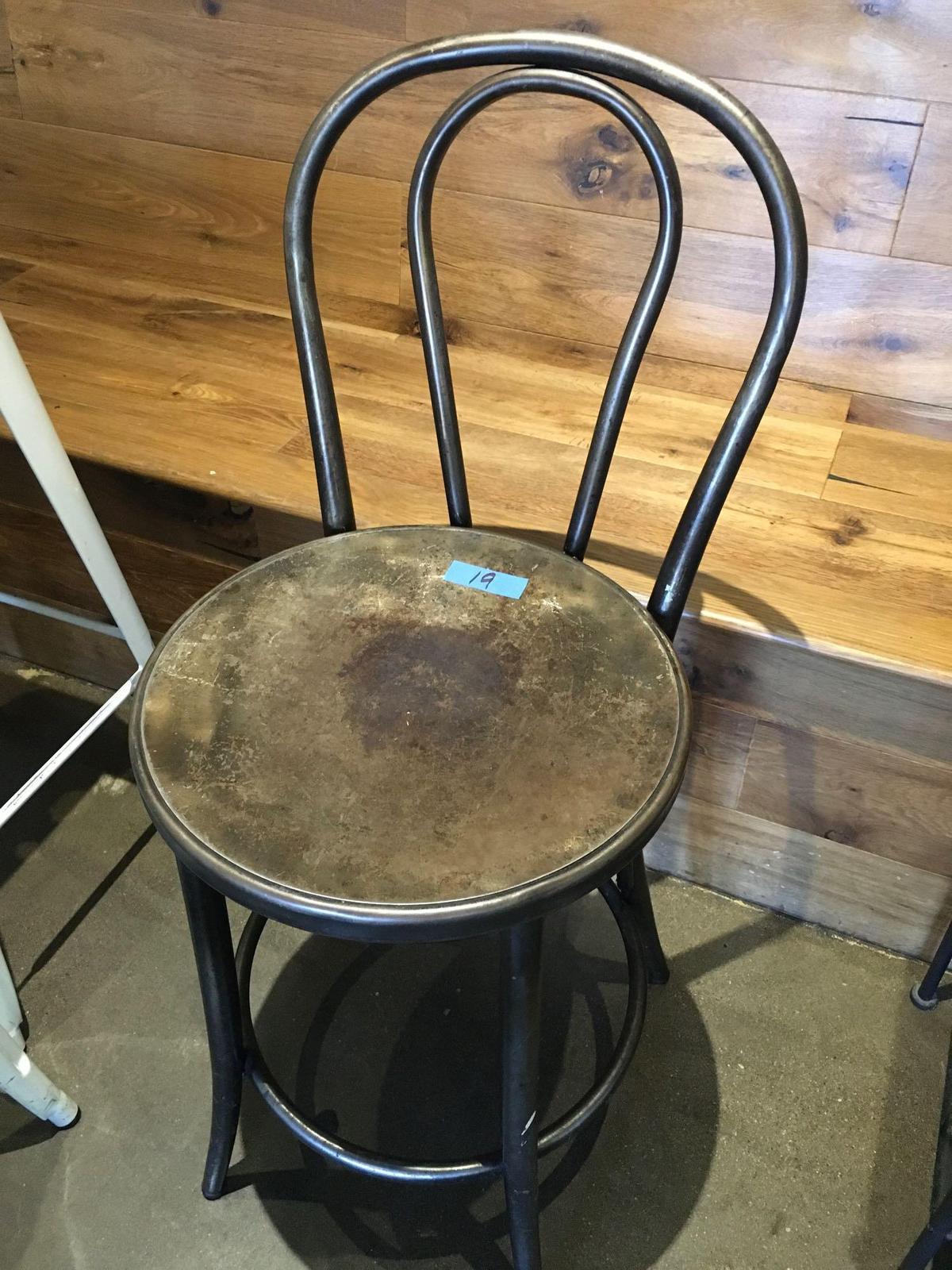 Metal chair 24" tall