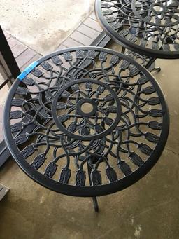 Round metal Bistro tables  26" x 23"