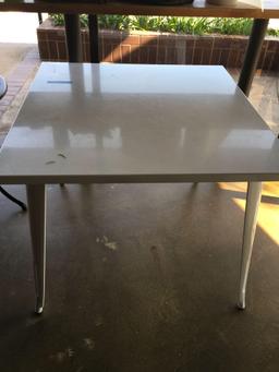 Square Metal Dining table  30" x 36"