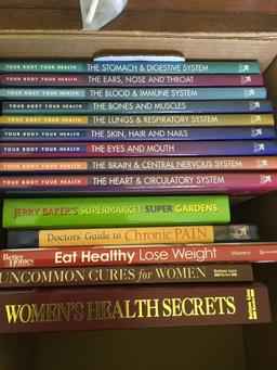 18 books. Assorted health, handyman garden,etc, books