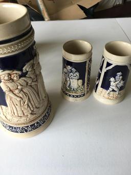 Collectible 4) German 2) China 1) Brazil beer steins