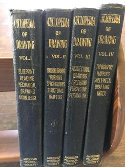 14 pieces. Vintage, (10) Castle books & (4) Cycloedia of drawings volume 1-4. See pics for titles.