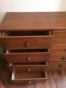 36" x 42" x 16", wood, 8 drawer dresser