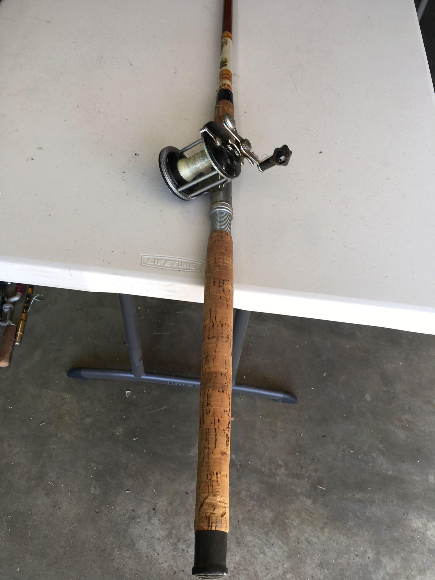Vintage Fishing Rod and JA Coxe reel