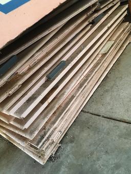 Lot. Assorted wood cabinet doors