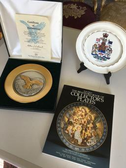 The Historic Providence Mint 20th Anniversary American Eagle case, Canada plate & Collectors plate