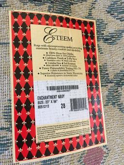 Esteem Enchantment Navy 23" x 94" rug