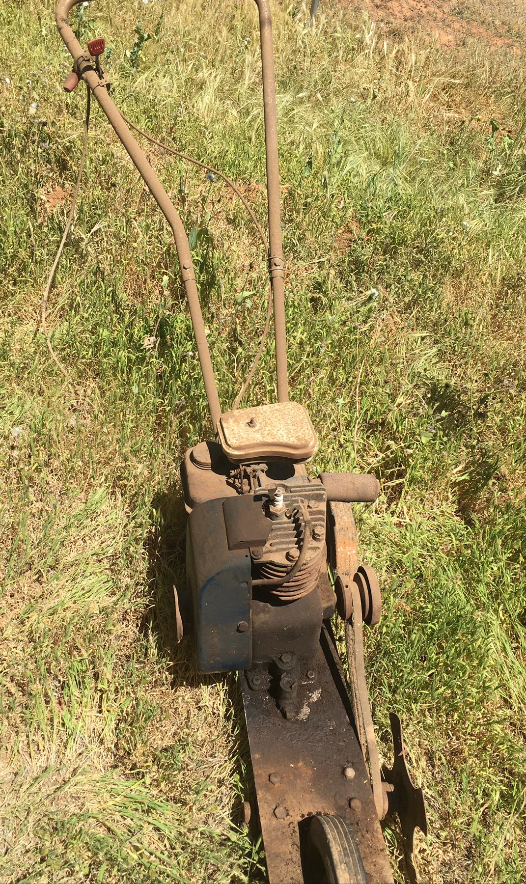 Vintage Lawn & Yard Equip. 3 mower's, Roto Hoe Shredder / Chipper, & Edger, All Sold As- Is