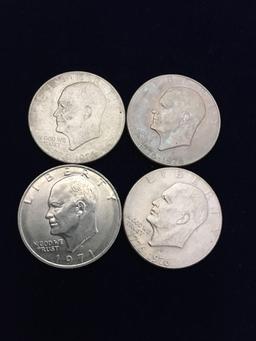 Eisenhower Silver dollars 3)1776-1976 1)1971