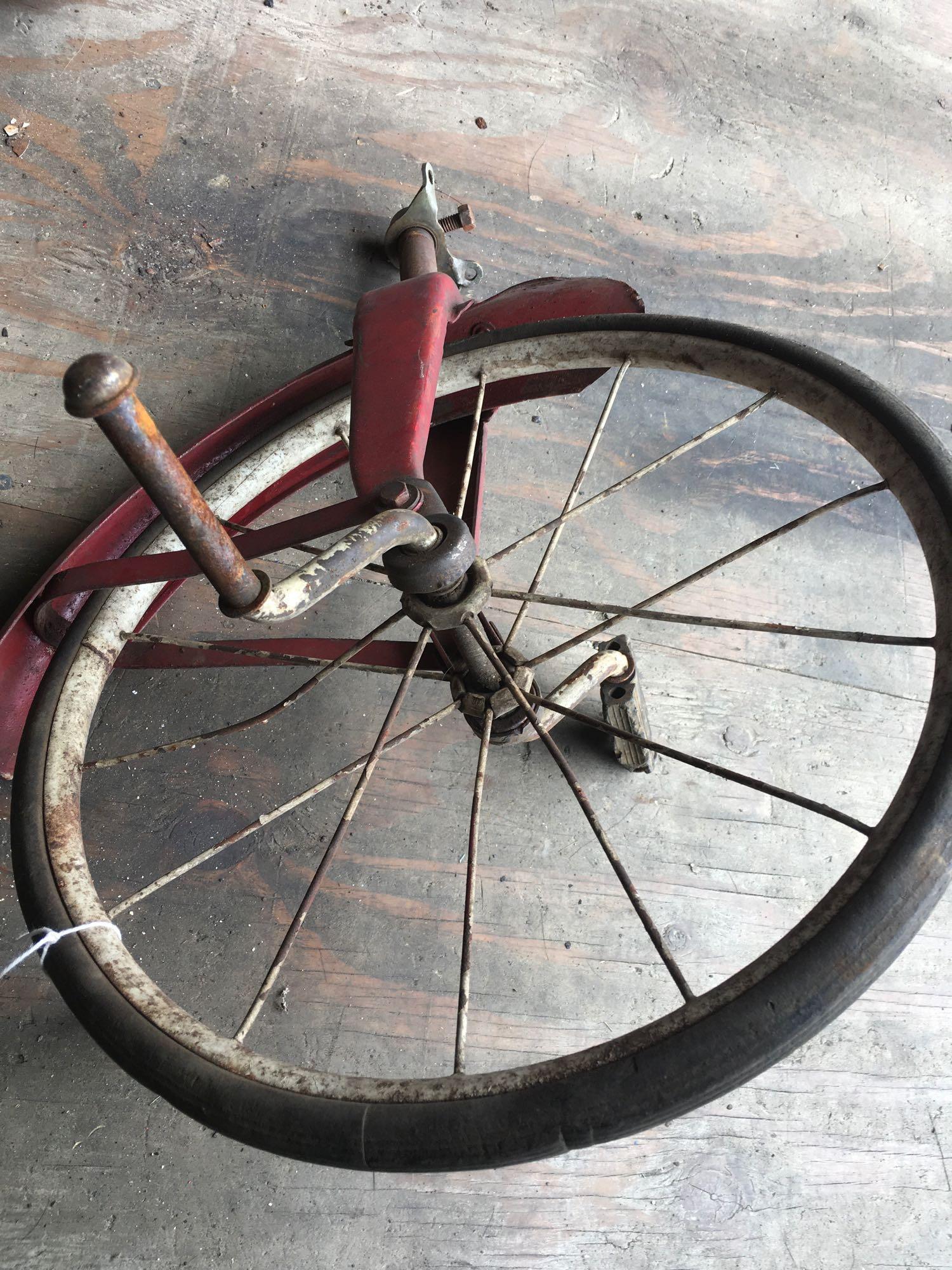 Vintage Elyria Ohio Tricycle Wagon Back Troxel Seat