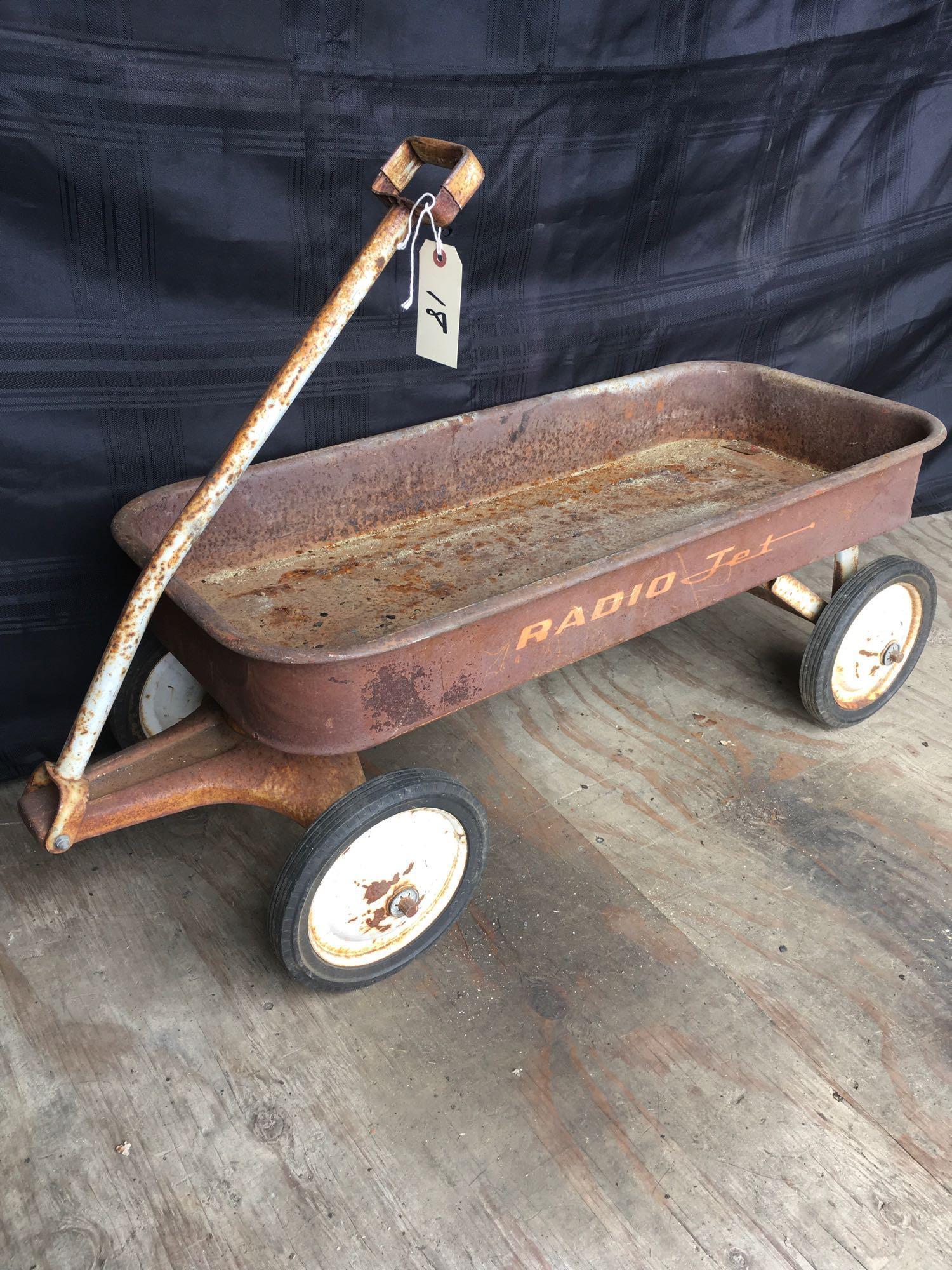 Vintage Radio Flyer Jet Wagon Metal Full Size