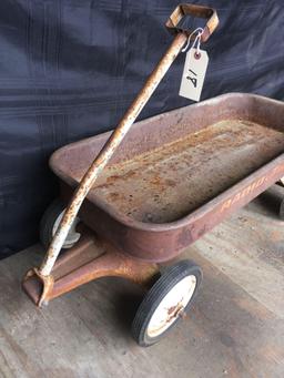 Vintage Radio Flyer Jet Wagon Metal Full Size