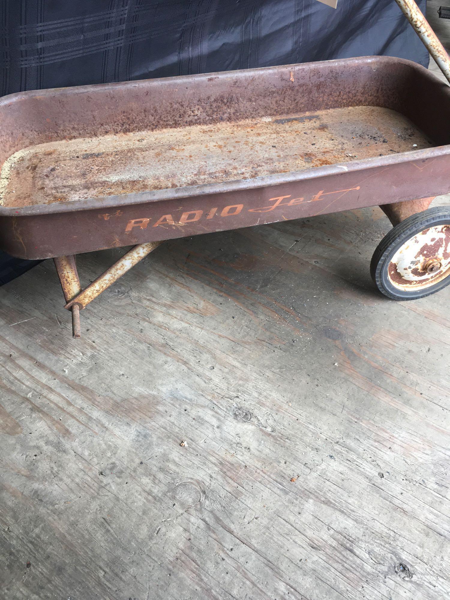 Vintage Radio Flyer Jet Wagon Metal Full Size