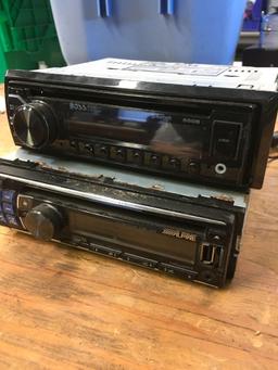 Boss and Alpine car stereos