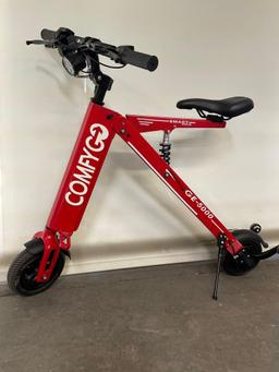 New Unopened box Comfygo electric e-bike model GE-5000. Red