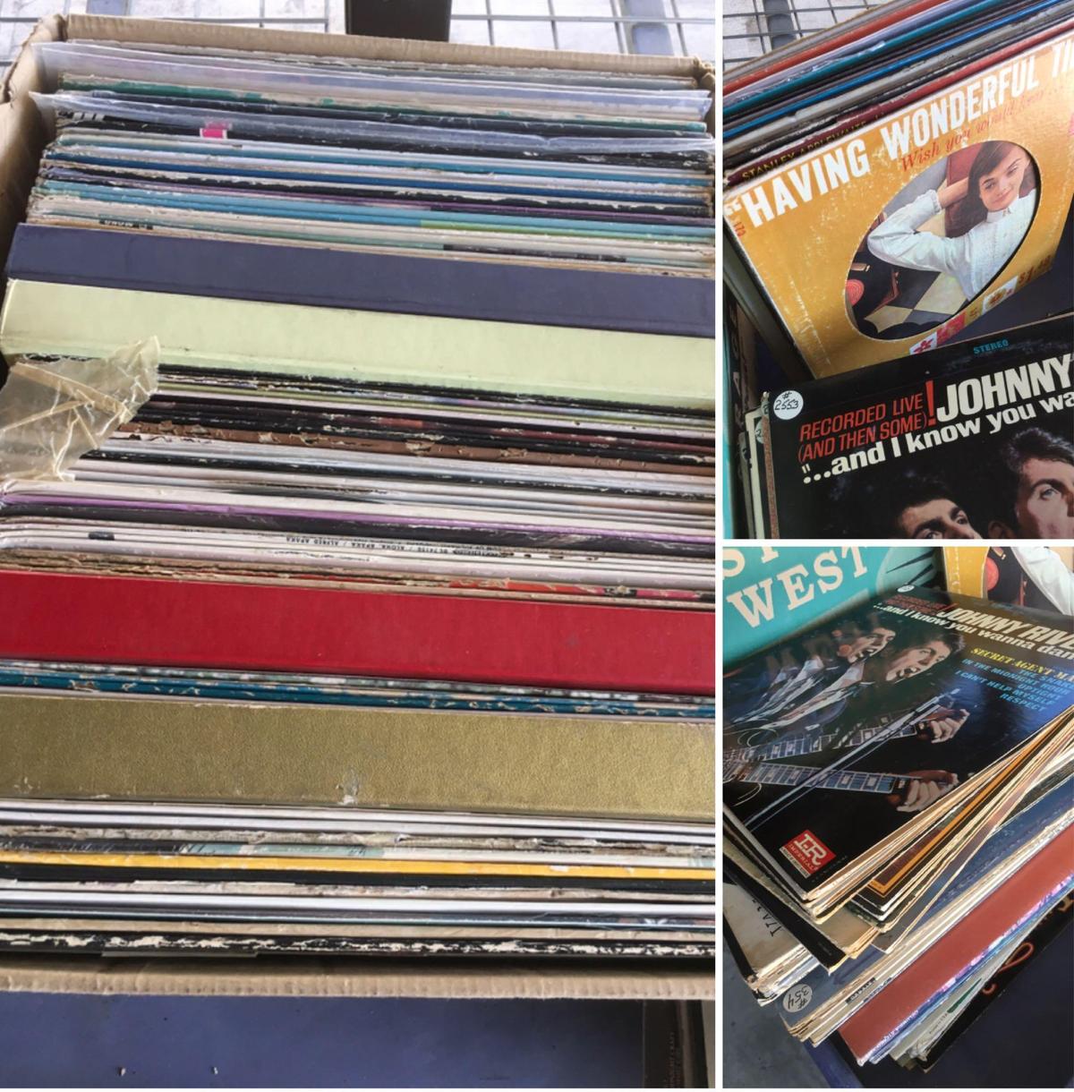 Vintage assorted vinyl records. 235 pieces