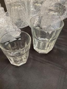 Vintage Libbey Duratuff glasses. 14 pieces