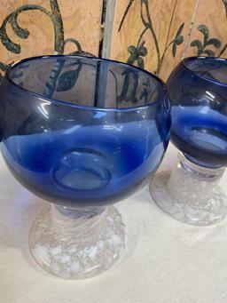 Vintage Kaj Franck goblets. 8½" x 6"