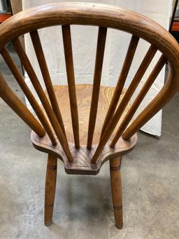 Antique 19th century bow back chair. Stamped either in the back or bottom of chair. See pic