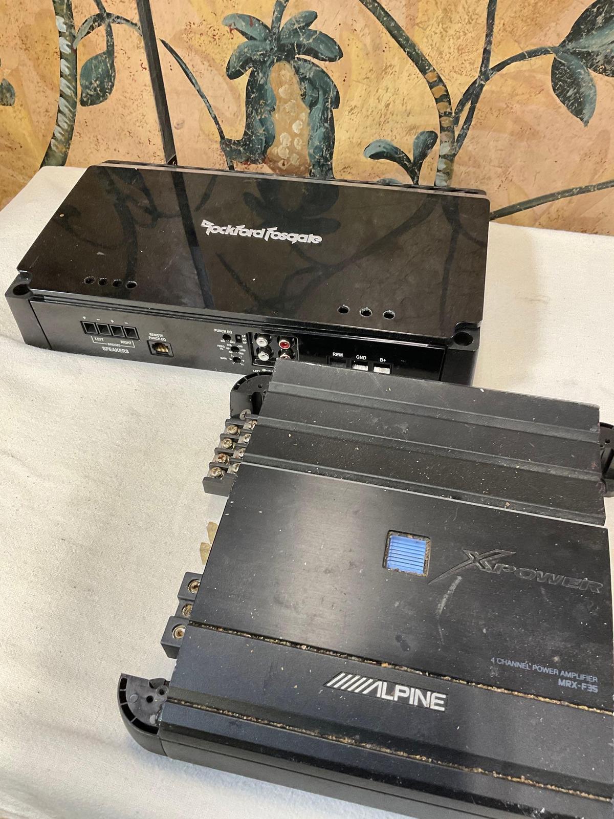 Rockford Fosgate P5002 & Alpine MRX-F35, amplifiers