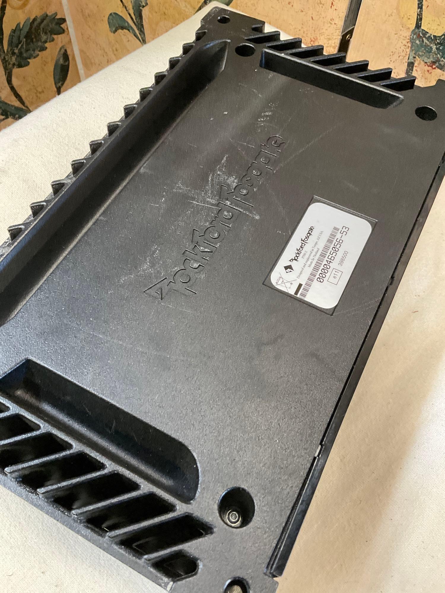 Rockford Fosgate P5002 & Alpine MRX-F35, amplifiers