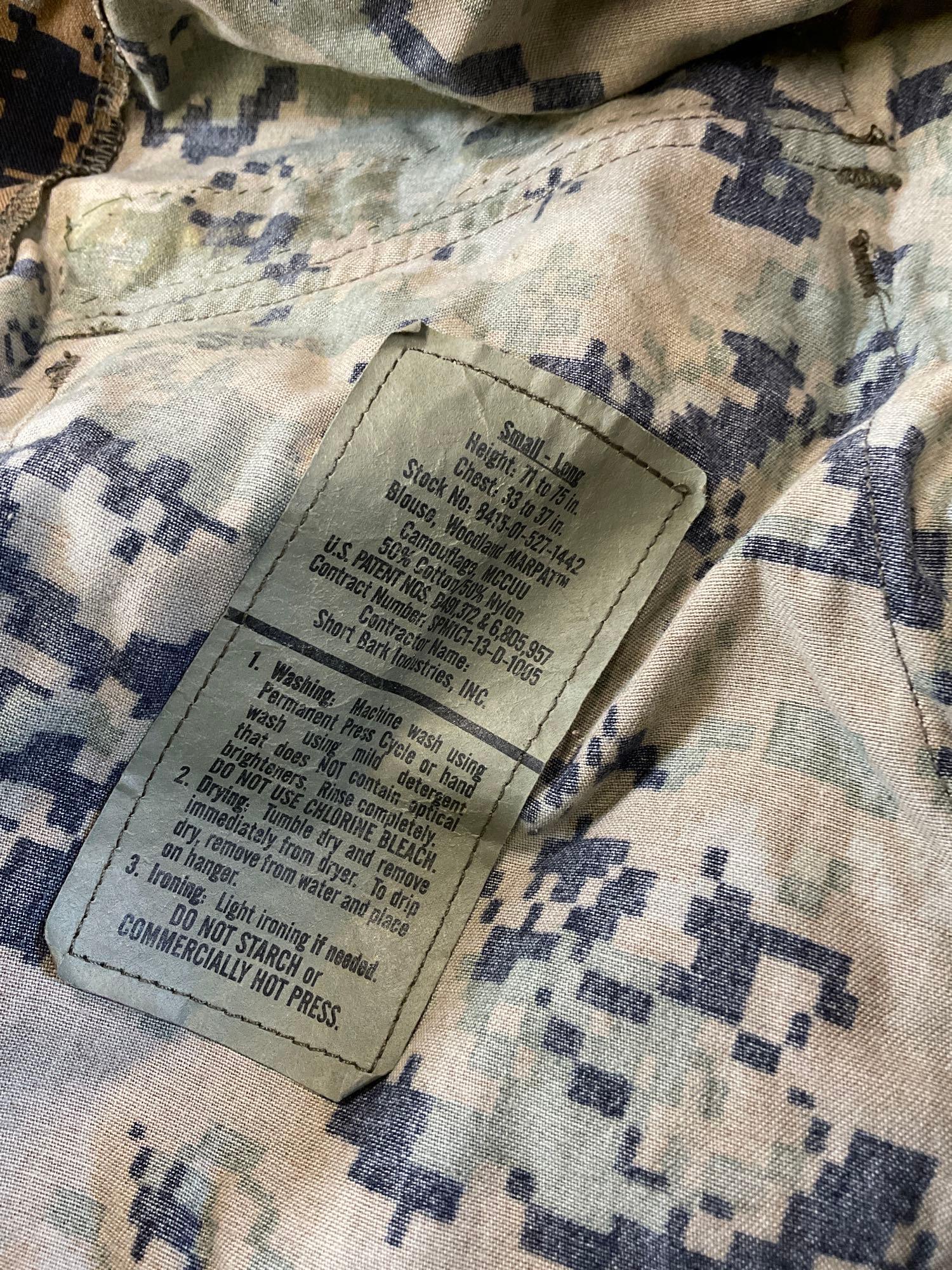 Military Caps, inserts, shirt, pants, leggings, boots. See pics for sizes. 8 pieces New and used.