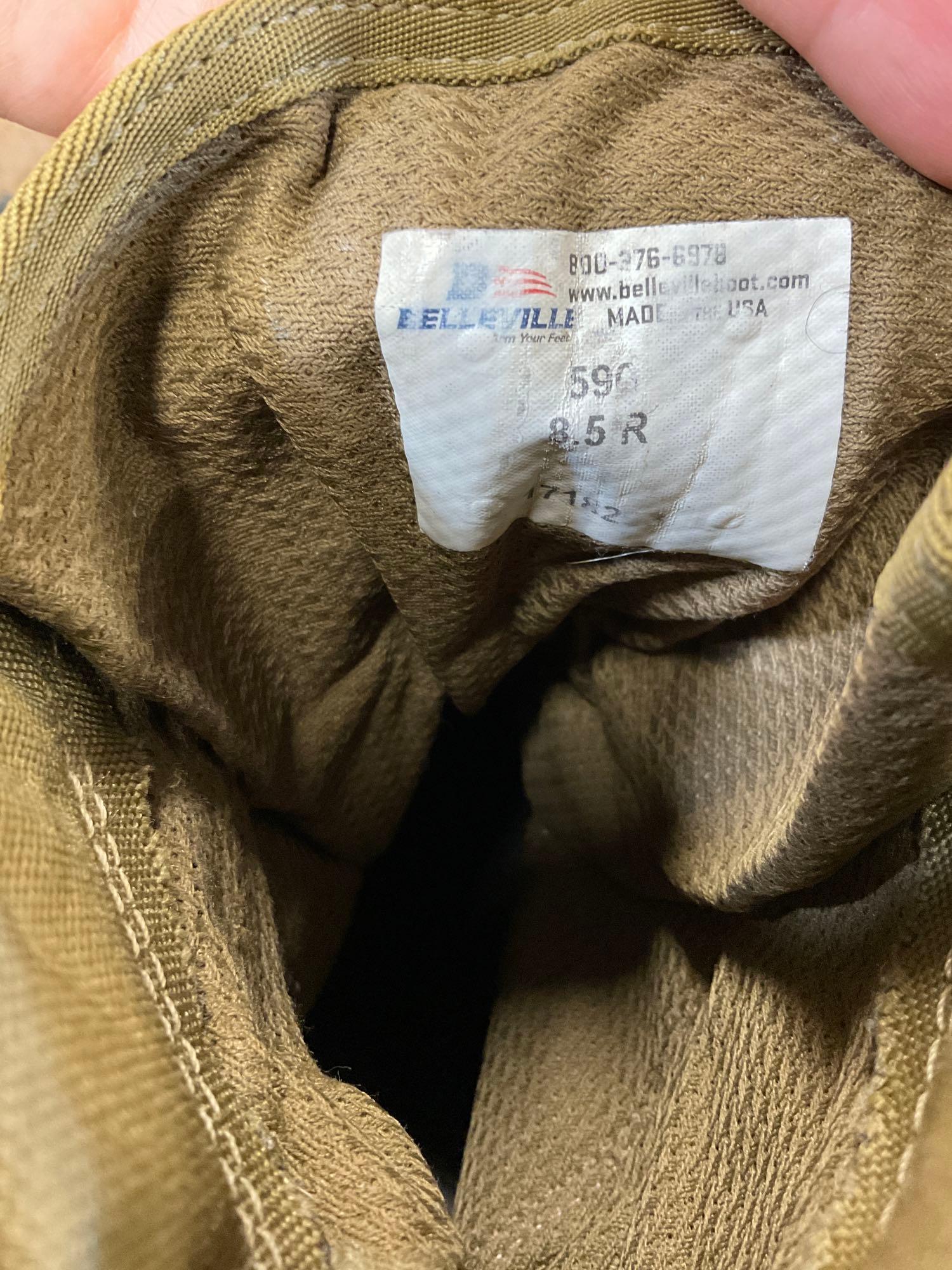 Military Caps, inserts, shirt, pants, leggings, boots. See pics for sizes. 8 pieces New and used.