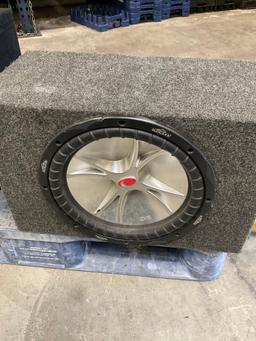 Kicker CVR boxed car speaker. 13" x 19" x 12"