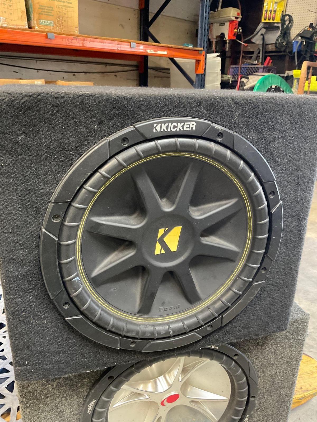 Kicker boxed car speaker. 14" x 16" x 11 1/2"