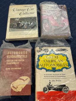 Vintage automobile books. 4 pieces