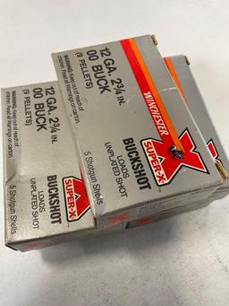 25 rounds - Winchester Super X buckshot 12 gauge ammo