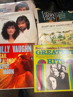 Assorted vinyl records. 32 with sleeves, 9 No sleeve