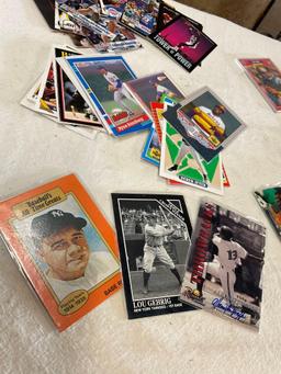 Grouping of Collectible football, baseball & basketball cards. Some have soft sleeve