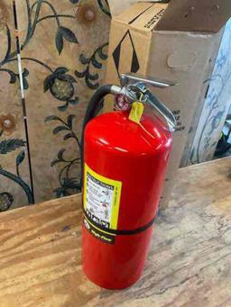 New Fire Extinguishers, Badger High Flow, ABC Dry Chemical with hook. UL Listed 20 lb.