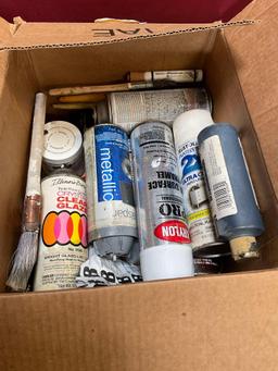 Assorted sprays,, rollers, items